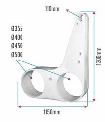 2 Borulu Fosforlu Braket - 1