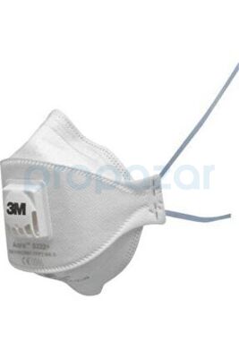 3M 9322 Plus FFP2 Ventilli Toz Maskesi - 1