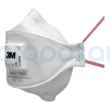 3M 9332 Plus Aura FFP3 Ventilli Toz, Sis, Duman Maskesi - 1