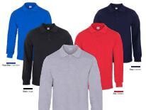 Myform 8107 Comfort Uzun Kol Polo Yaka Penye Pike T-Shirt Siyah - 2