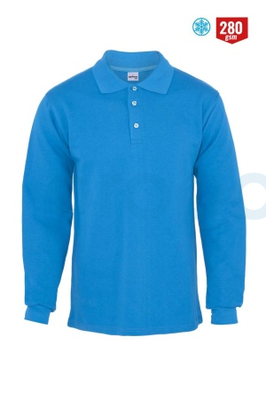 Myform 8112 Regular Polo Yaka 2 İplik Sweatshirt Turkuaz - 1