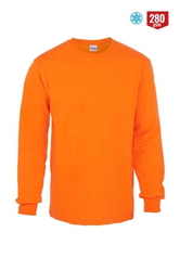 Myform 8125 Regular Bisiklet Sıfır Yaka 2 İplik Sweatshirt Turuncu - 1