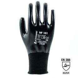 ActiveHand NF-101 Tam Kaplı Siyah Nitril Eldiven - 1