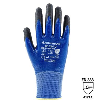 ActiveHand SF-244D Candy Finish Çift Kaplama Yağa ve Aşınmaya Dirençli Eldiven - 1