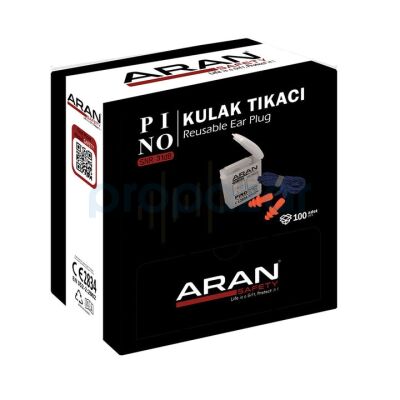 Aran Safety Pino Yıkanabilir Kutlu İpli Kulak Tıkacı - 2