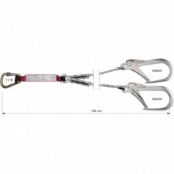 Camp 5040204 Şok Emicili Çift Bacaklı Lanyard 135 cm - 1