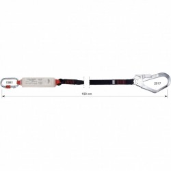 Camp 6030103 Şok Emicili Tek Bacak Dokuma Lanyard 190cm - 1