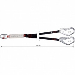 Camp 6030201 Şok Emicili Çift Bacaklı Dokuma Lanyard 190 cm - 1