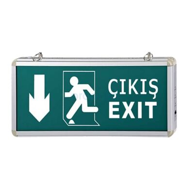 Cata CT9167 Exit Acil Çıkış Armatürü Sol Aşağı Ok - 1