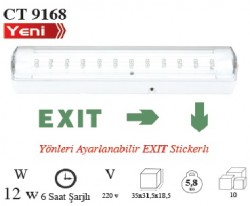 Cata CT9168 Exit Acil Çıkış Armatürü - 1