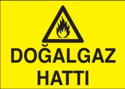 Doğalgaz Hattı Levhası - Tabelası - 1