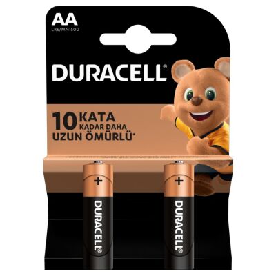 Duracell Alkalin AA Kartela Kalem Pil 2'li - 1