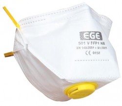 EGE 501 Ventilli FFP1 Katlanabilir Toz Maskesi - 1