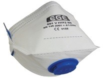 EGE 601 Ventilli FFP2 Katlanabilir Toz Maskesi - 1