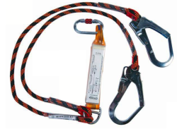 EKS 242-2 2 Metre Şok Emicili Çift Bacaklı Dikişli Halatlı Lanyard - 1