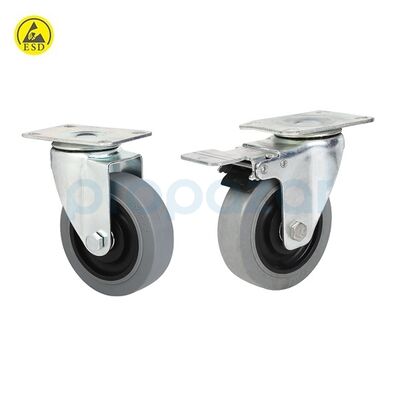 ESD Gri Tekerlek Seti 100mm Çap MX-B04-C-P_4G - 1