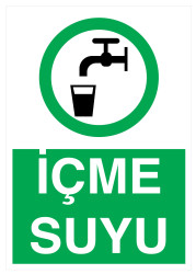 İçme Suyu İş Güvenliği Levhası - Tabelası - 1