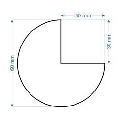 Kenar Köşe Koruyucu C3 - Model C3 - 1 Metre - 30X30X60Mm - Tip : A - 5