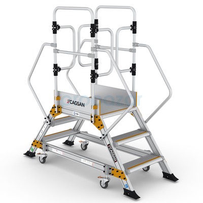 LEXOR - Çift Çıkışlı Endüstriyel Platform 4+1 Basamaklı - 1