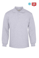 MyForm 8115 Comfort Polo Yaka Sweatshirt 3 İplik Gri - 1