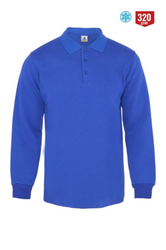 MyForm 8115 Comfort Polo Yaka Sweatshirt 3 İplik Saks Mavi - 1