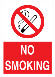 No Smoking İş Güvenliği Levhası - Tabelası - 1