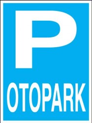 Otopark Levhası - Tabelası - 1