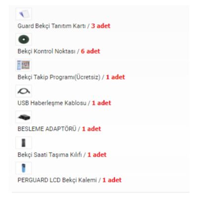 Perguard LCD Bekçi Tur Kontrol Devriye Kalemi Seti - 2