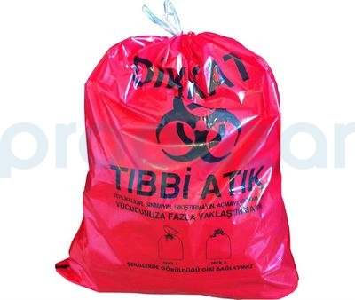 Tıbbi Atık Poşeti Büyük PT07295 72x95 cm - 4