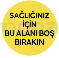 Sağlığınız İçin Bu Alanı Boş Bırakın Yapıştırma Sticker - 1