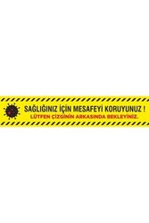 Sağlığınız İçin Mesafeyi Koruyunuz Stickerı - 1