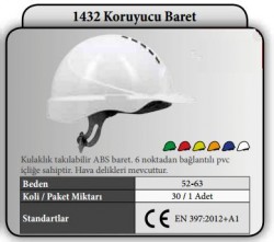 Starline 1432 ALR Koruyucu Baret - Vidalı Otomatik - 1