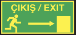 Starline Çıkış / Exit Sağ Ok Tabelası - 1