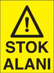 Stok Alanı Levhası - Tabelası - 1