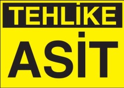 Tehlike Asit Levhası - Tabelası - 1