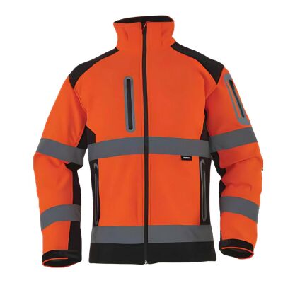 Vizwell VWJK177 Softshell Neon Turuncu Mont - 1