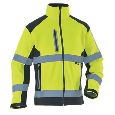 Vızwell VWJK177 Softshell Neon Sarı Mont - 1