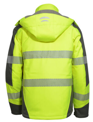 Vizwell VWJK268 Yüksek Görünürlüklü Softshell Ceket Neon Sarı - 2