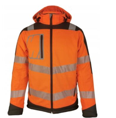 Vizwell VWJK268 Yüksek Görünürlüklü Softshell Ceket Neon Turuncu - 1