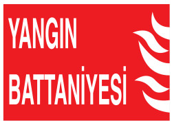 Yangın Battaniyesi İş Güvenliği Levhası - Tabelası - 1