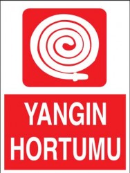 Yangın Hortumu Levhası - Tabelası - 1