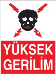 Yüksek Gerilim Levhası - Tabelası - 1